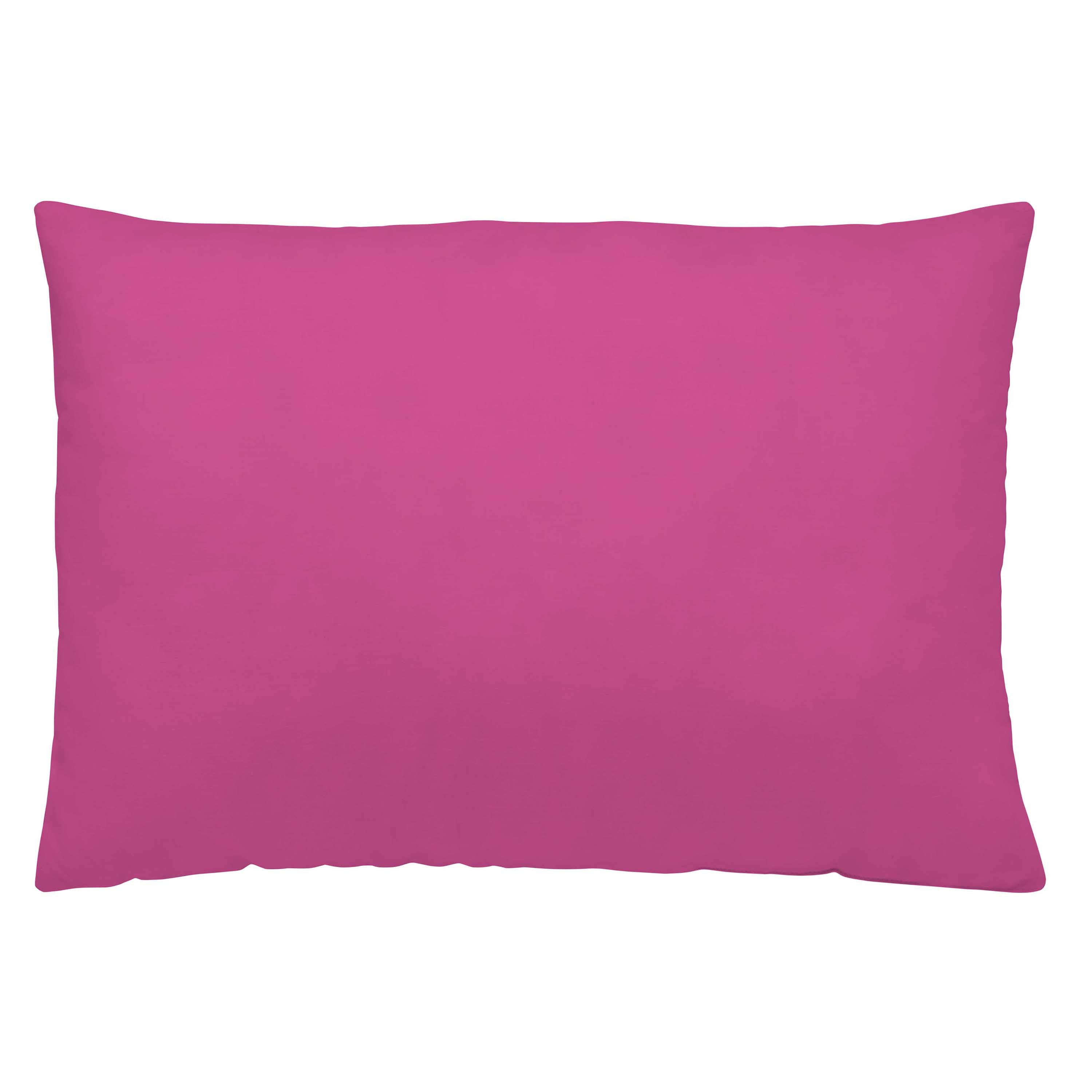 FUNDA DE ALMOHADA 100% ALGODÓN FUCSIA
