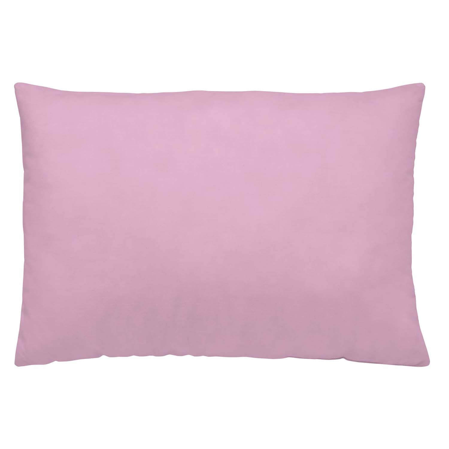 FUNDA DE ALMOHADA 100% ALGODÓN ROSA CLARO