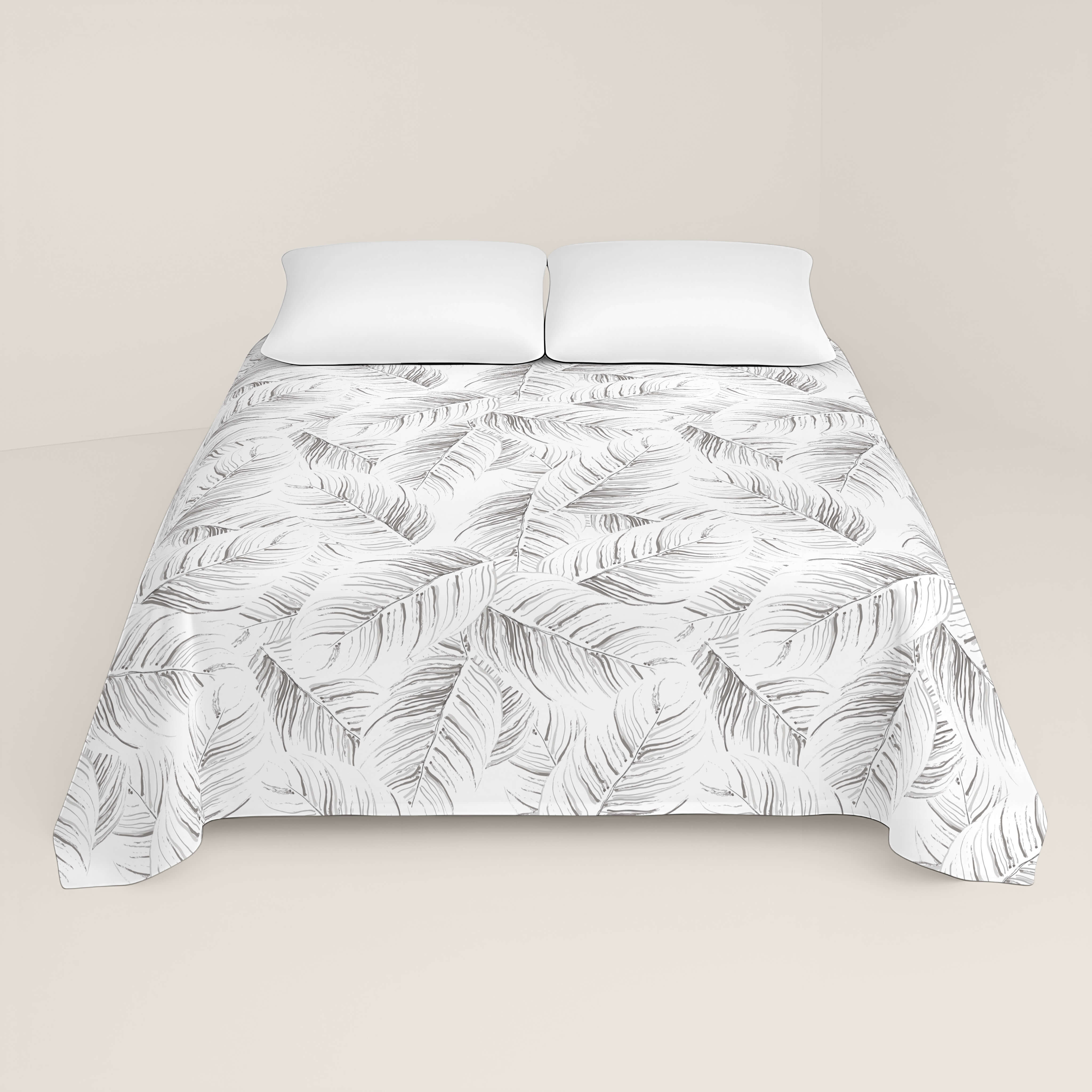 JUEGO SÁBANAS ESTAMPADAS ACANTO STONE 100% ALGODÓN