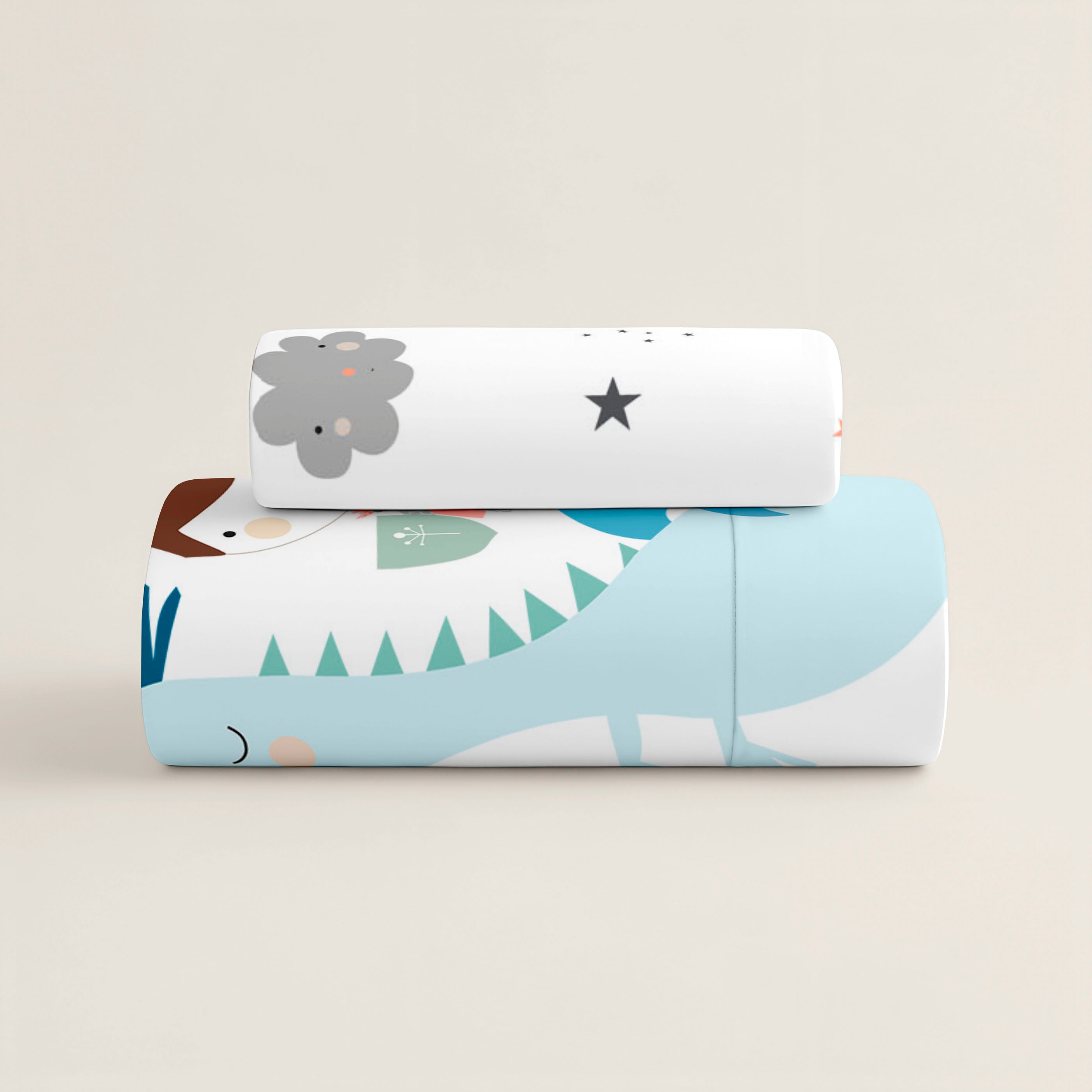 PARURE DE LIT IMPRIMÉE ENFANT MAGIC DRAGON PANOT 100% COTON