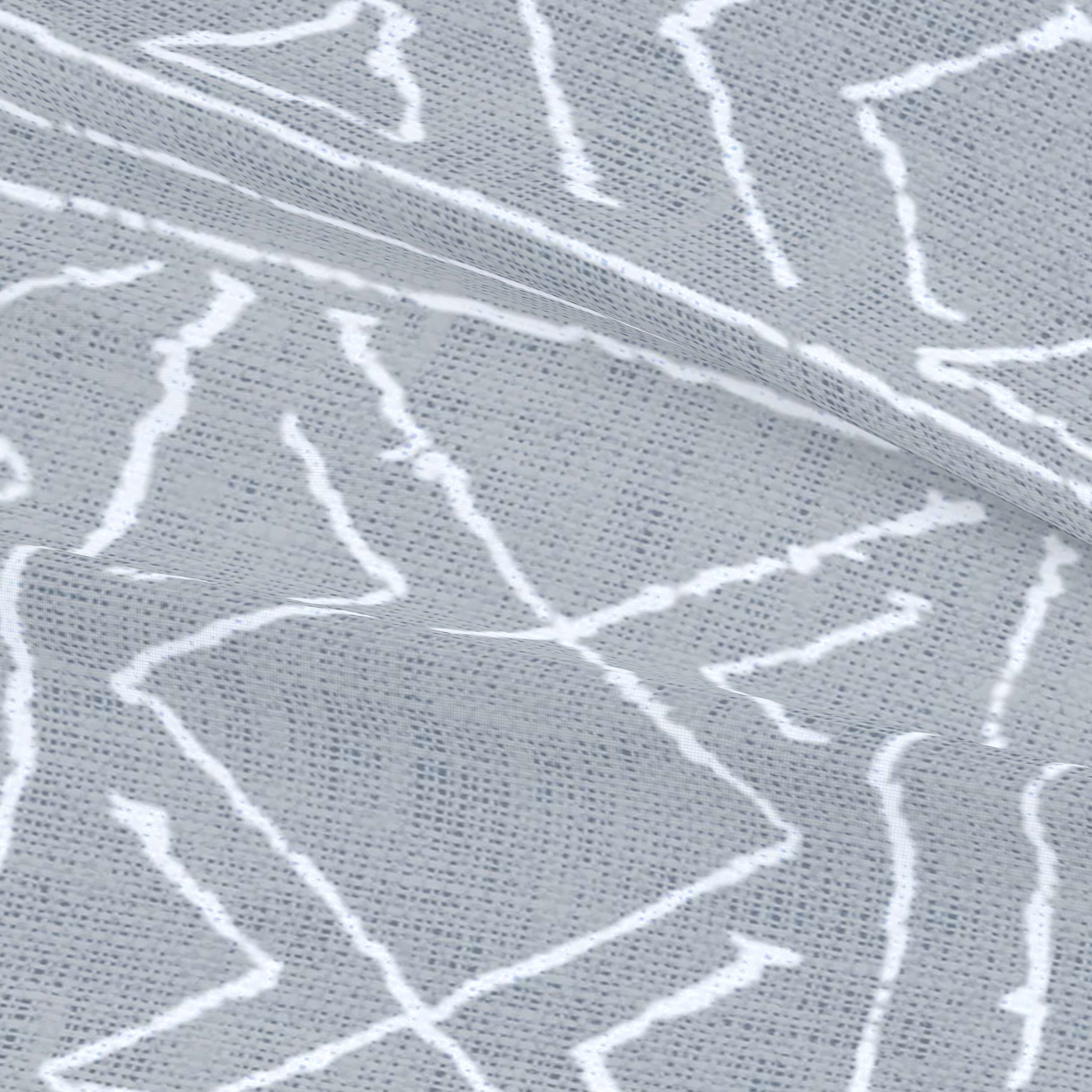 JUEGO SÁBANAS ESTAMPADAS NAUEK GREY 100% ALGODÓN