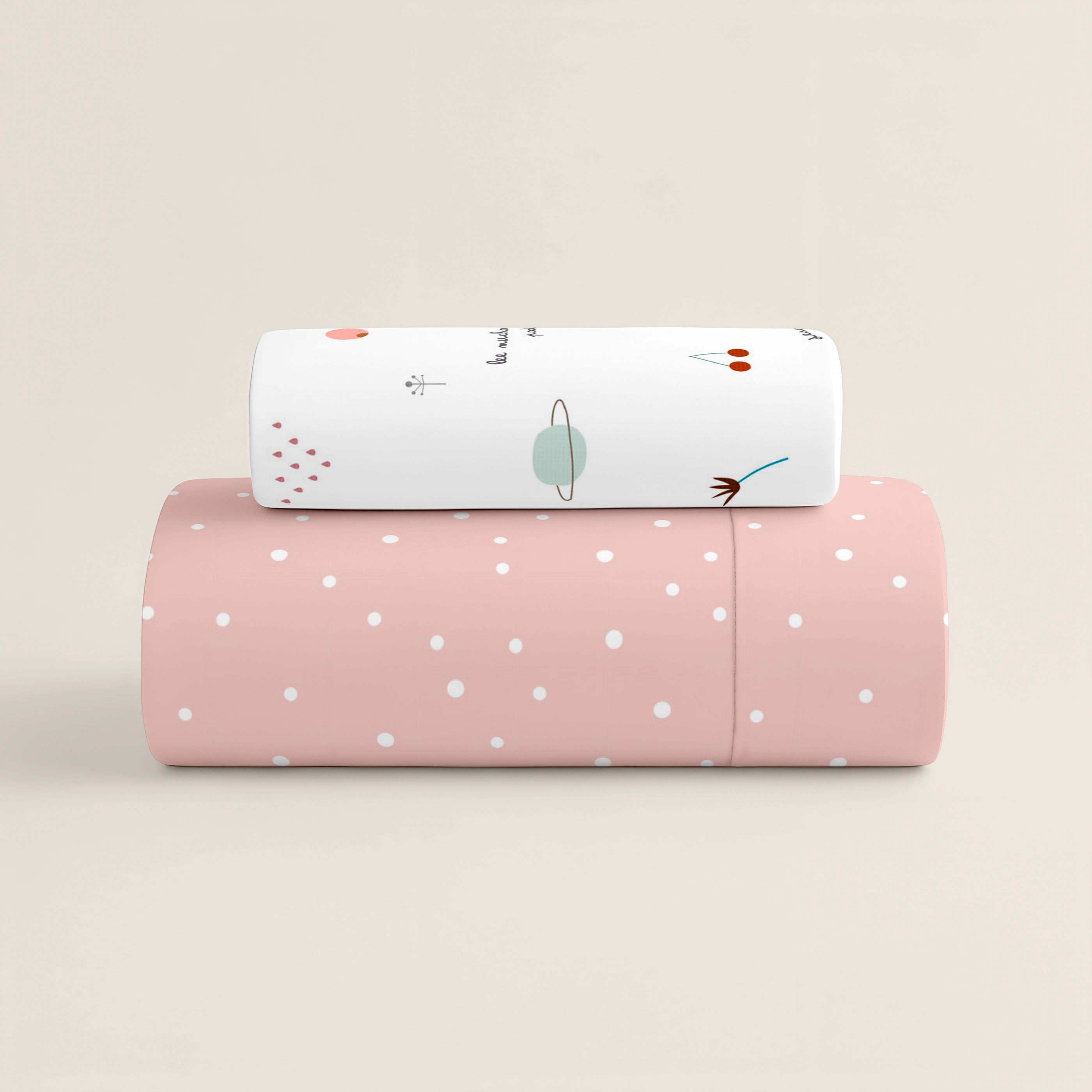 PARURE DE DRAPS IMPRIMÉS ENFANT SUSANITA ROSE 100% COTON