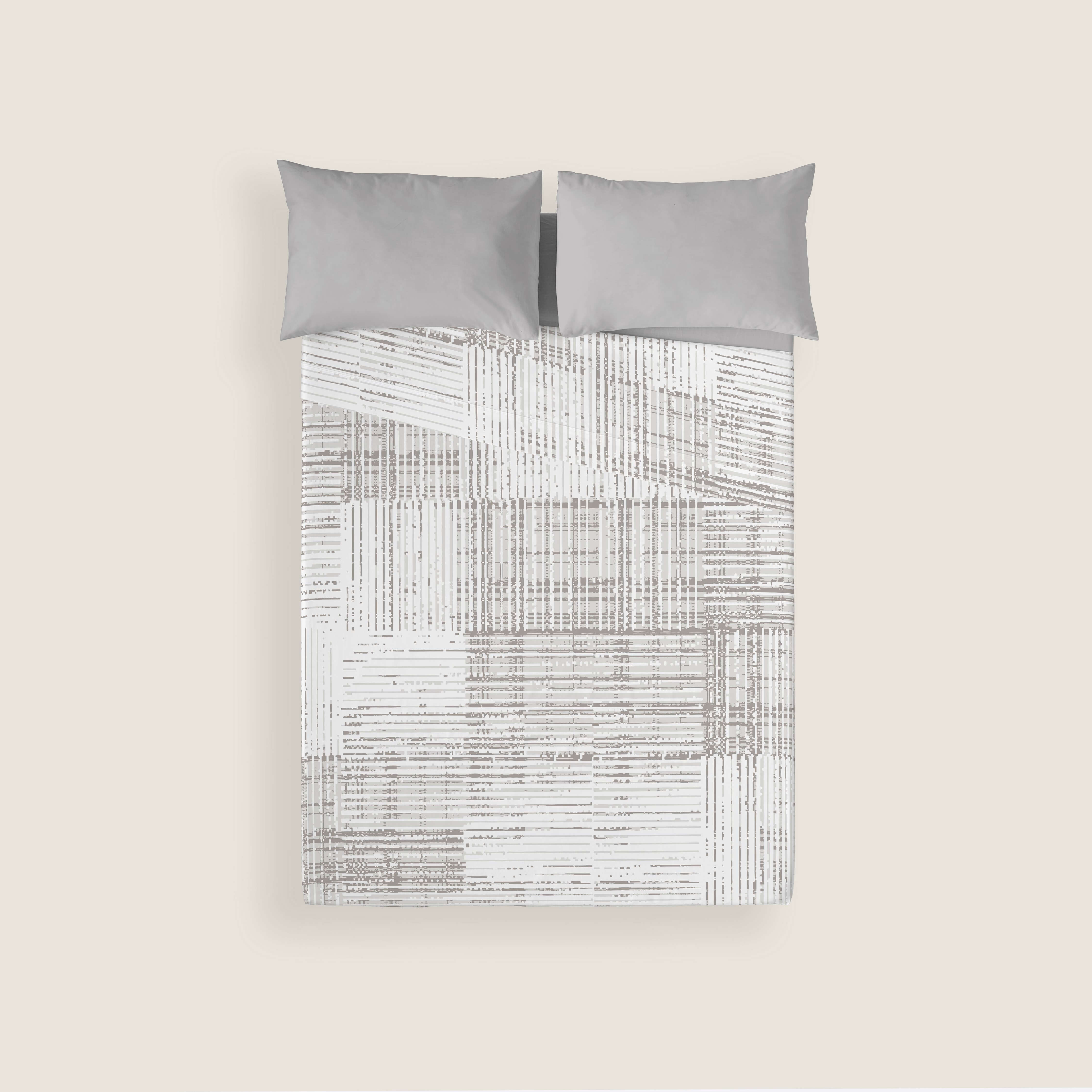 JUEGO SÁBANAS ESTAMPADAS TEXTURE 100% ALGODÓN